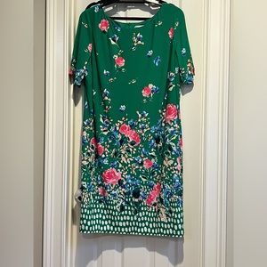 NWT Eliza J green spring sheath dress. Size 18W